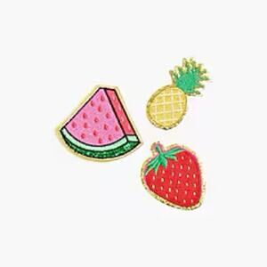 J. Crew Fruit sticker patches set